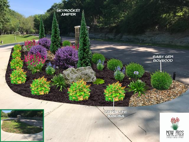Driveway View – All Seasons Landscape Design, Powered by Mow Pro's